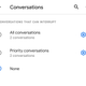 Priority conversations can break through Do Not Disturb.